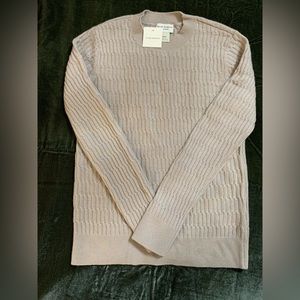 NWT Club Monaco Cashmere Chandails LS Stitch Sweater in Cream size XS